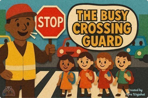 BUSY CROSSING GUARD